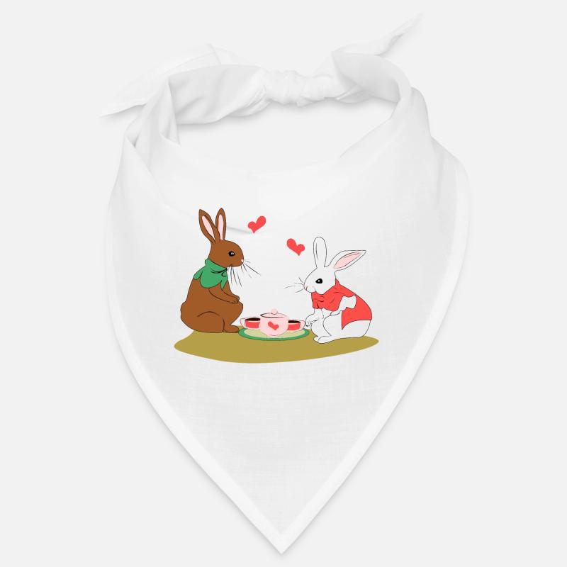Verliebte Kaninchen Bandana