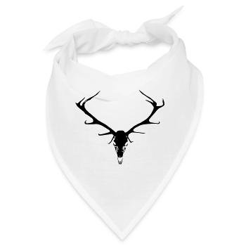Hirsch6 - Bandana - Weiß - Vorne