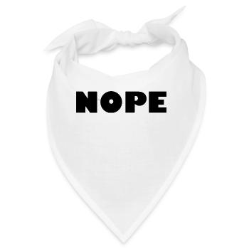 NOPE - Bandana - Weiß - Vorne