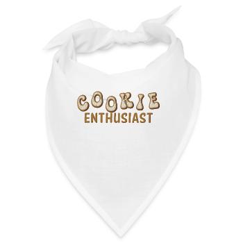 Keks-Enthusiast - Bandana - Weiß - Vorne