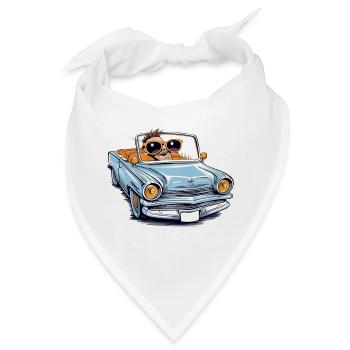 Marc im Cabrio - Bandana - Weiß - Vorne
