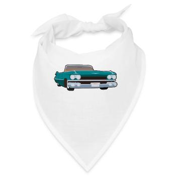Cadilac Hellblau - Bandana - Weiß - Vorne
