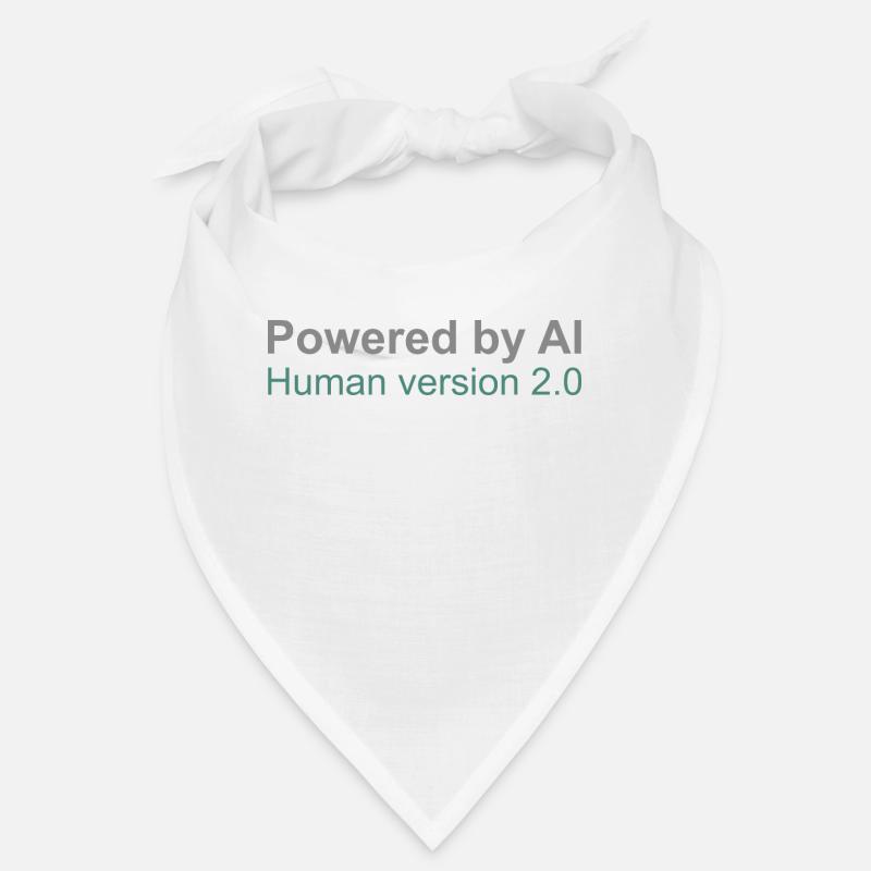 Propulsé par l’IA : Version humaine 2.0 - Bandana - blanc