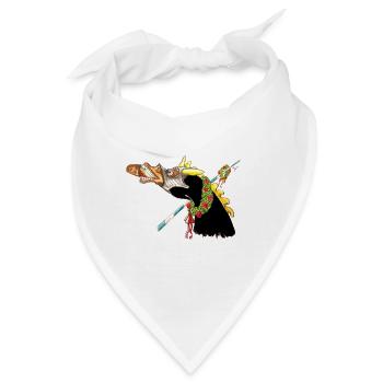 SAUFENDEr Gaul SCHWARZ GELB - Bandana - Weiß - Vorne