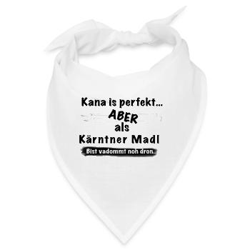 Kärntner Madl - Bandana - Weiß - Vorne