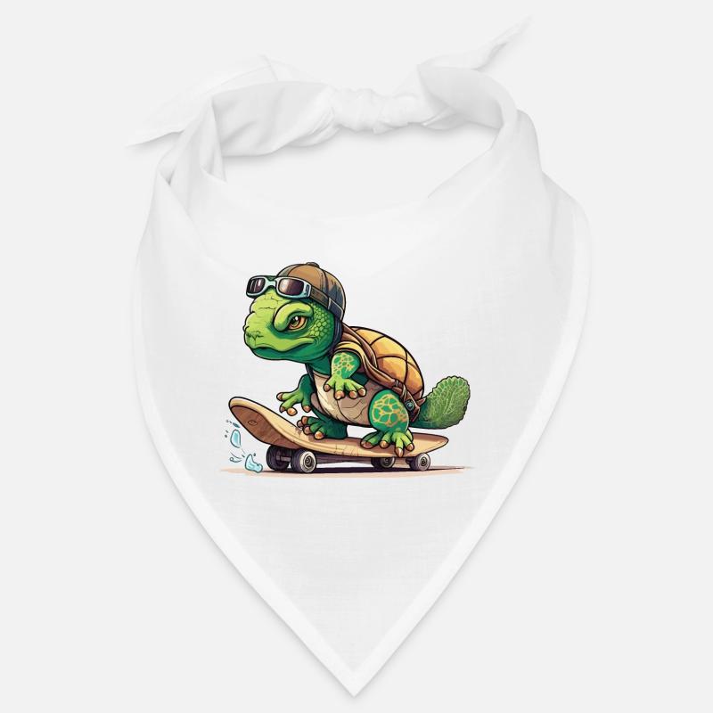 Skateboarding Turtle Bandana