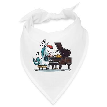 Einhorn-Melodie - Bandana - Weiß - Vorne