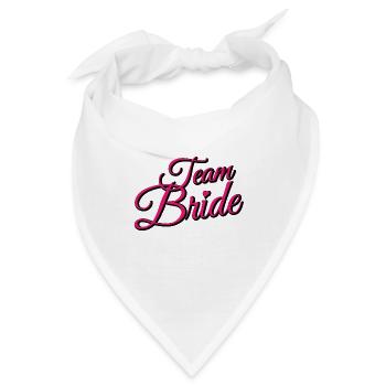 Team Bride Pink - Bandana - Weiß - Vorne