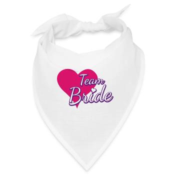 Team Bride Heart - Bandana - Weiß - Vorne