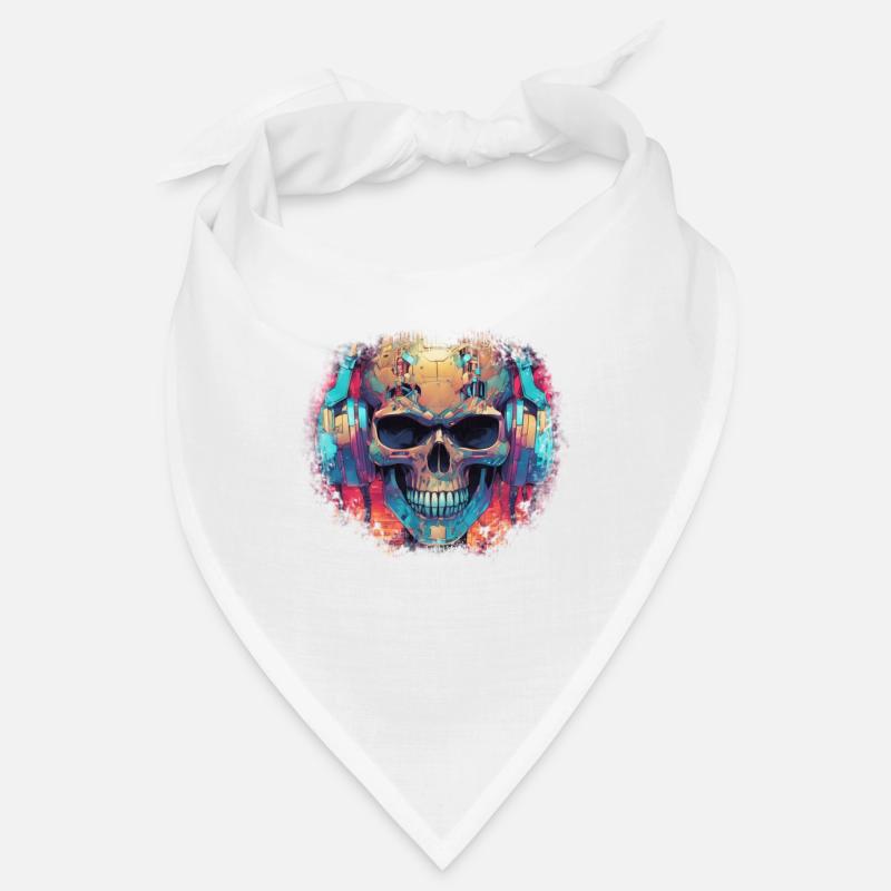 Cyberpunk Skull // TechSkull Matrix Bandana