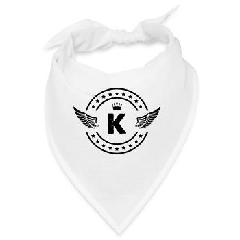 wappen k - Bandana - Weiß - Vorne