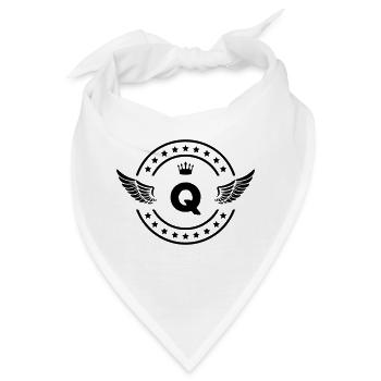 wappen q - Bandana - Weiß - Vorne