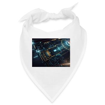Synthese der Technologie-Zukunft - Bandana - Weiß - Vorne