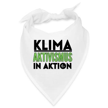 Klima Aktivismus Aktion Protest Umwelt Schutz - Bandana - Weiß - Vorne
