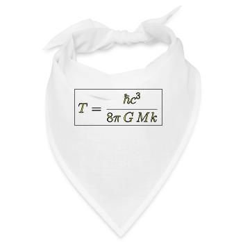 Temperaturformel eines Schwarzen Loches - Bandana - Weiß - Vorne