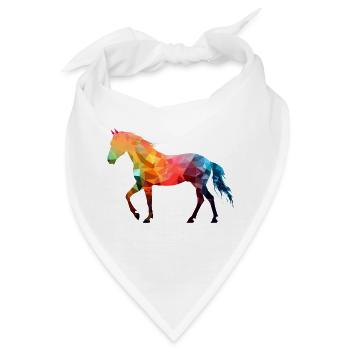 Bake das bunte Pferd - Bandana - Weiß - Vorne
