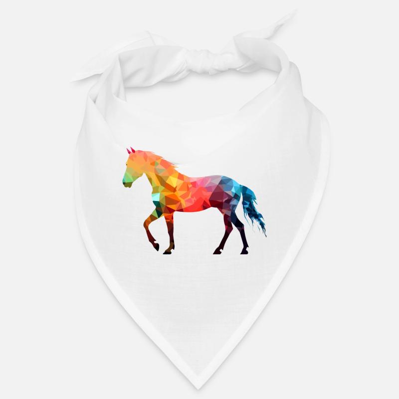 Bak le cheval multicolore Bandana