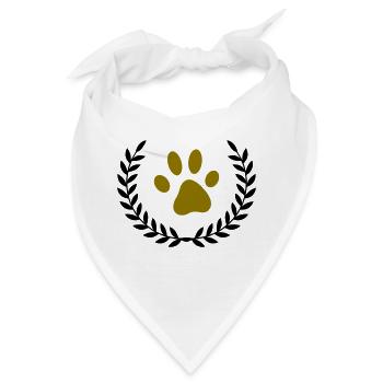kranz pfote - Bandana - Weiß - Vorne