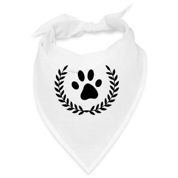 kranz pfote - Bandana - Weiß - Vorne