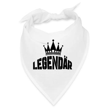 legendär - Bandana - Weiß - Vorne