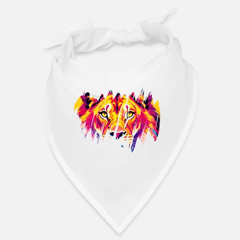 Scratched Lion Gaze Bandana
