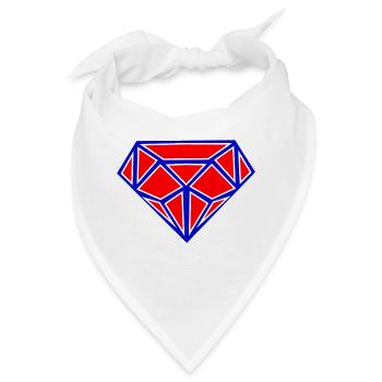 diamond - Bandana - Weiß - Vorne