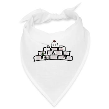 Kleines Gespenst - Bandana - Weiß - Vorne