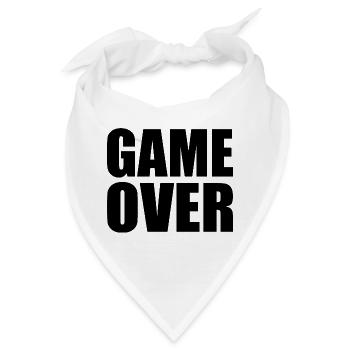 Game over - Bandana - Weiß - Vorne