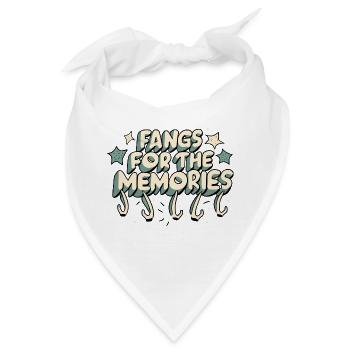 Reißzähne für die Erinnerungen - Bandana - Weiß - Vorne