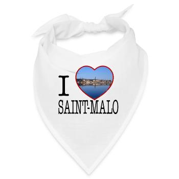 Ich liebe Saint-Malo Foto - Bandana - Weiß - Vorne