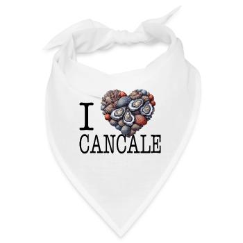 I love Cancale von I Love Bretagne - Bandana - Weiß - Vorne