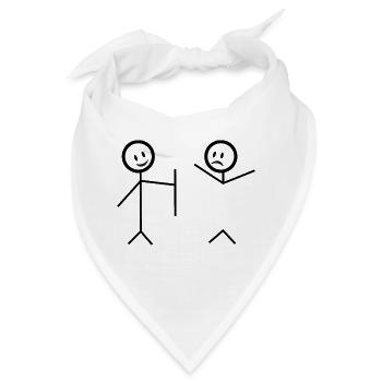 Ich decke Sie - Bandana - Weiß - Vorne