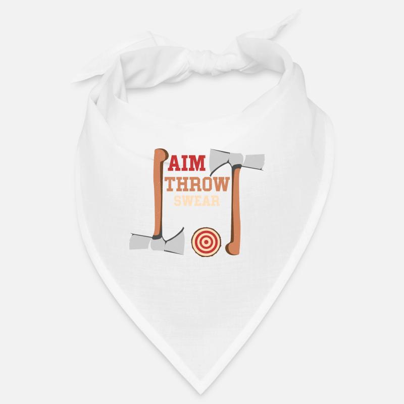 Aim Throw Swear Repeat Hatchet Ax Thrower Bandana