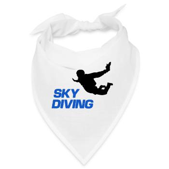 sky diving - Bandana - Weiß - Vorne