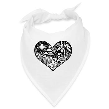 summer love her - Bandana - Weiß - Vorne