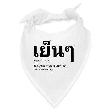 thai - Bandana - Weiß - Vorne