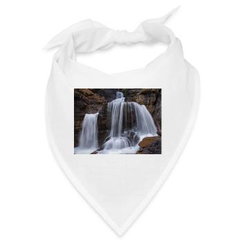 Kuhflucht Wasserfall - Bandana - Weiß - Vorne