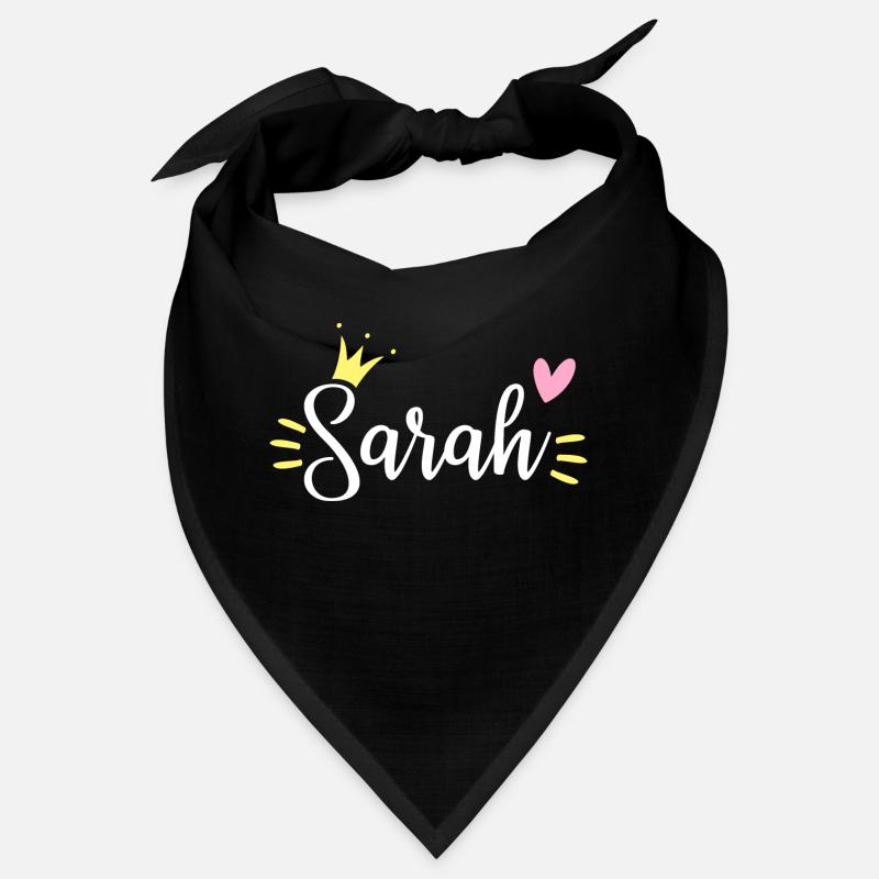 Sarah Name Krone Bandana
