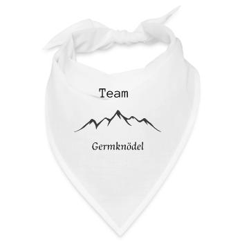 Team Germknödel , wandern - Bandana - Weiß - Vorne