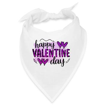Liebe mich Valentinstag Alles Gute zum Valentinstag Valentinstag - Bandana - Weiß - Vorne