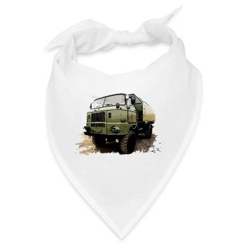 W50 LKW Klassiker - Bandana - Weiß - Vorne