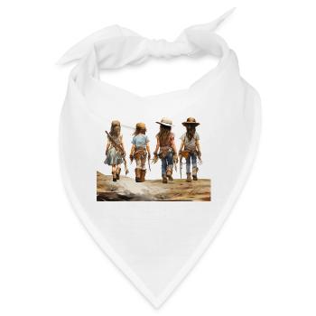 Faschingsverkleidungen, beliebt bei Alt und Jung - Bandana - Weiß - Vorne