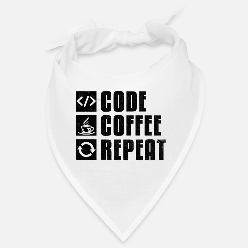 Café Codage Programmeur Codeur Développeur Nerd Coff Bandana