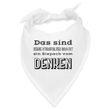 witzige sprüche - Bandana - Weiß - Vorne