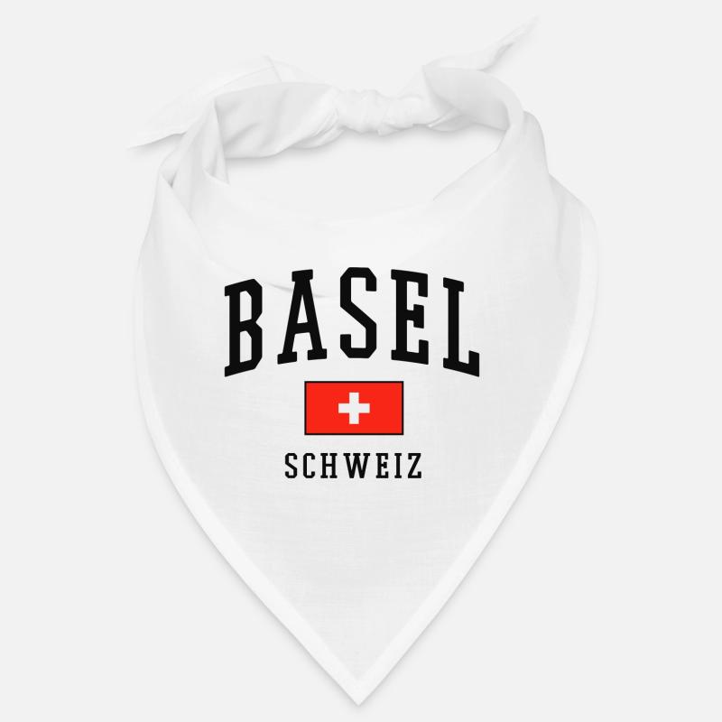 Basel Schweiz Flagge Bandana