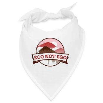 Eco not Ego - Bandana - Weiß - Vorne