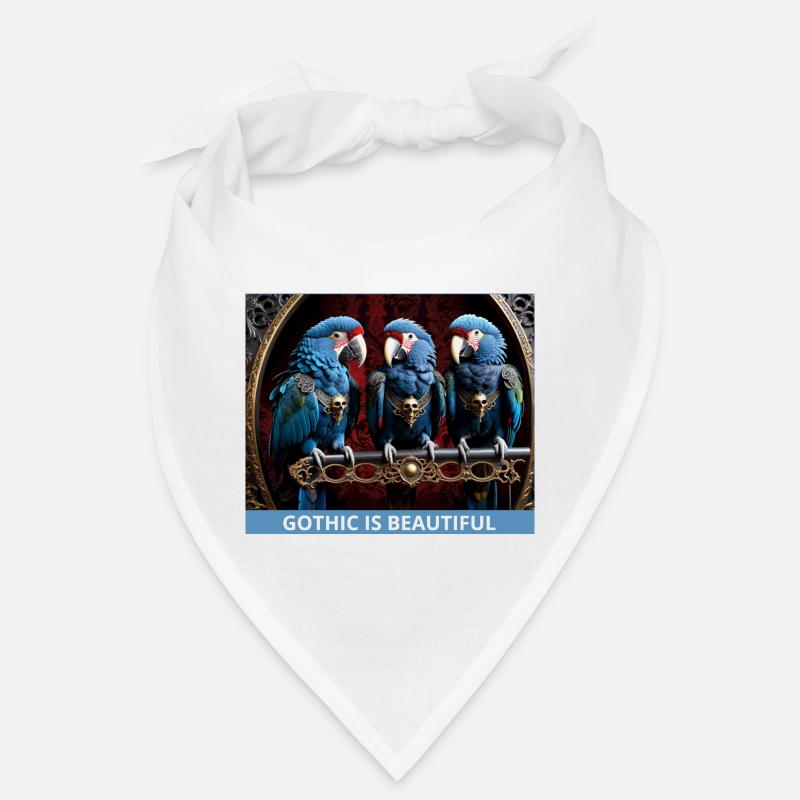 Gothic Blaue Papageien Bandana