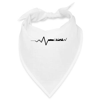Mannheim Monnem Mannheimat - Bandana - Weiß - Vorne