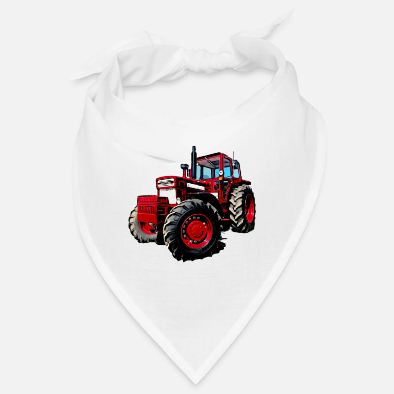 V BM 814 Turbo Traktor - Bandana - Weiß