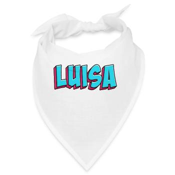 Name Motiv: Luisa - Bandana - Weiß - Vorne